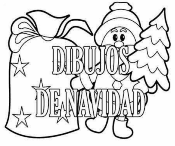 dibujos de navidad para colorear